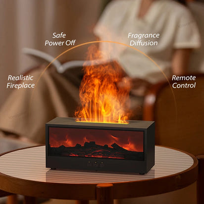 Simulated Fireplace Aroma Diffuser | Air Humidifier