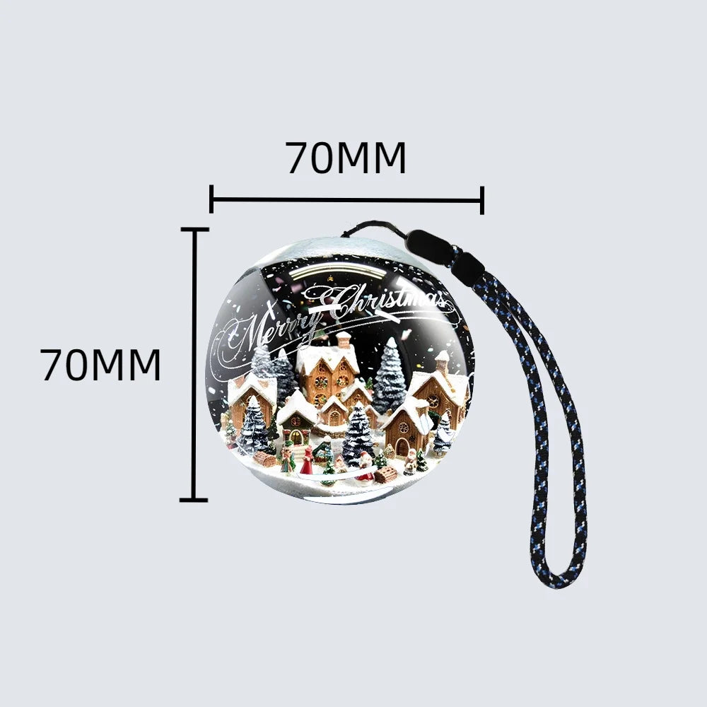 Christmas gift 2.76 inch Glass Ball Lamp 3D Video Crystal Ball Spherical Pixel Display Screen 4GB Videos Player for Gift