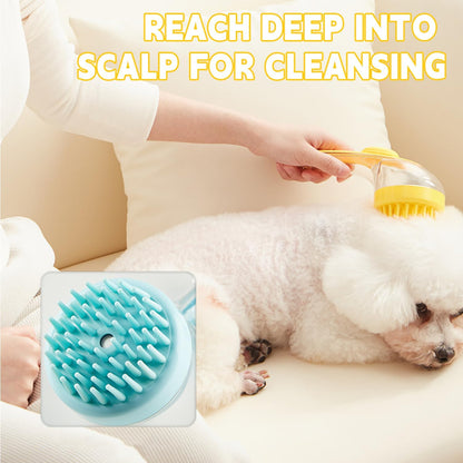 Pet massage and bathing brush
