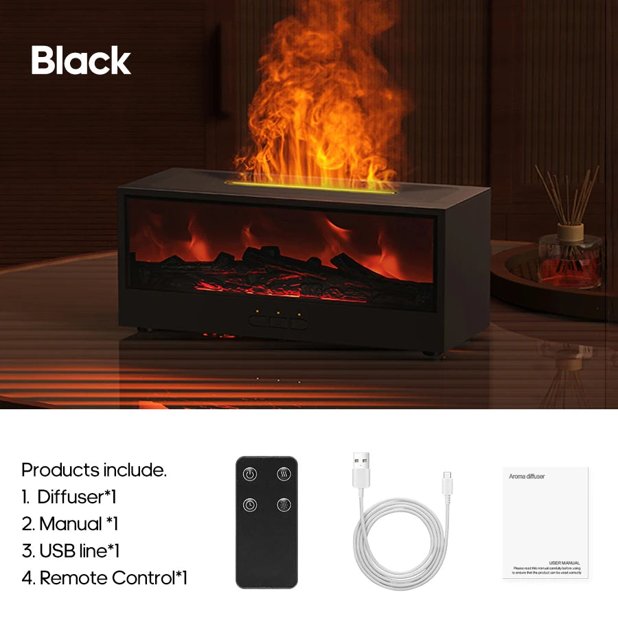 Simulated Fireplace Aroma Diffuser | Air Humidifier