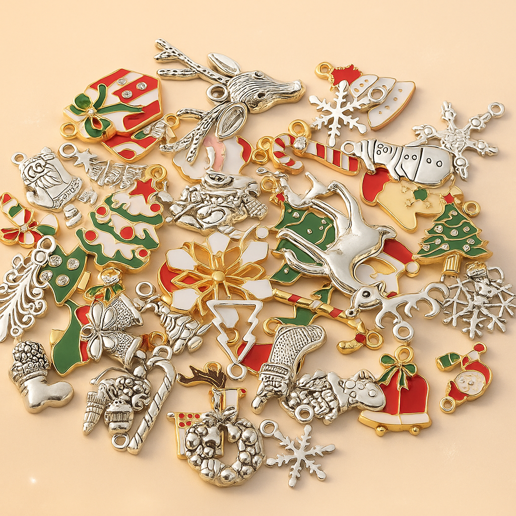 Christmas Drop Oil Charms  | High Quality