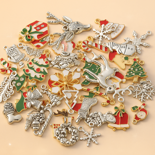 Christmas Drop Oil Charms  | High Quality