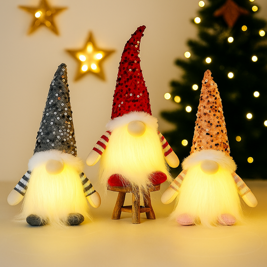 Glowing Gnome Dwarf Doll - Holiday Edition