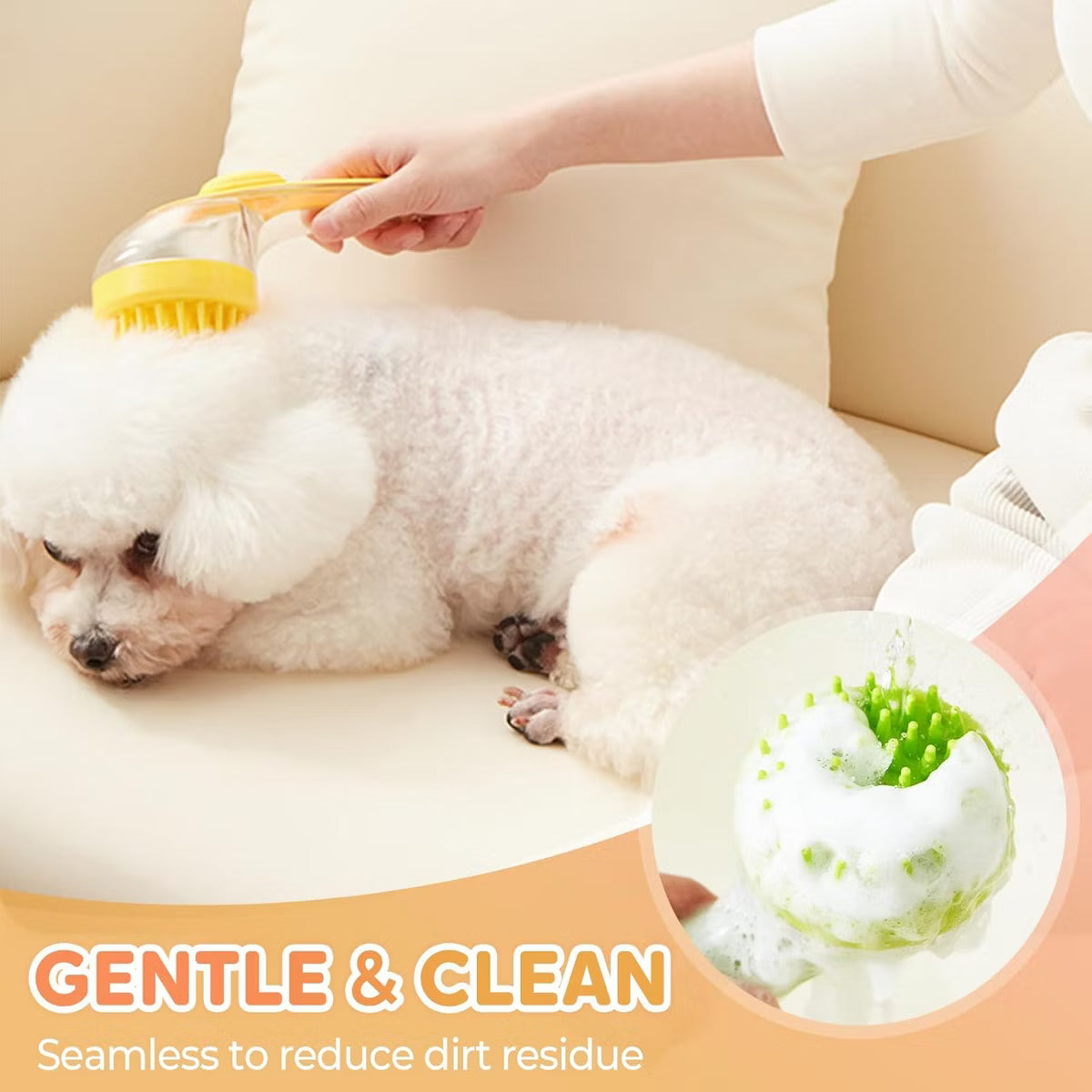 Pet massage and bathing brush