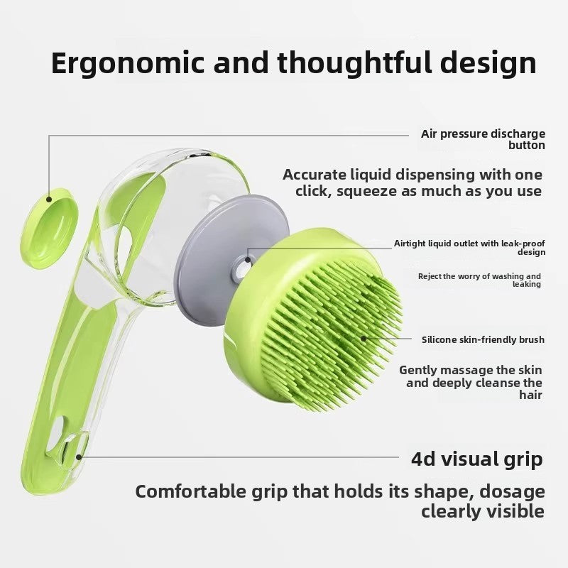 Pet massage and bathing brush