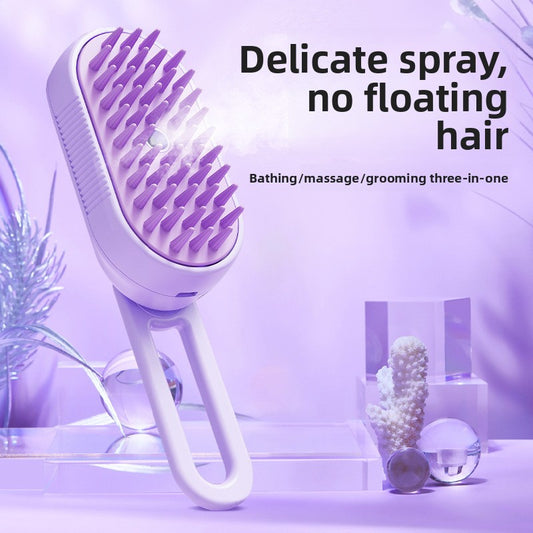 New Cross-Border Pet Spray Massage Comb Cat Comb to Remove Floating Hair Without Bathing Cleaning