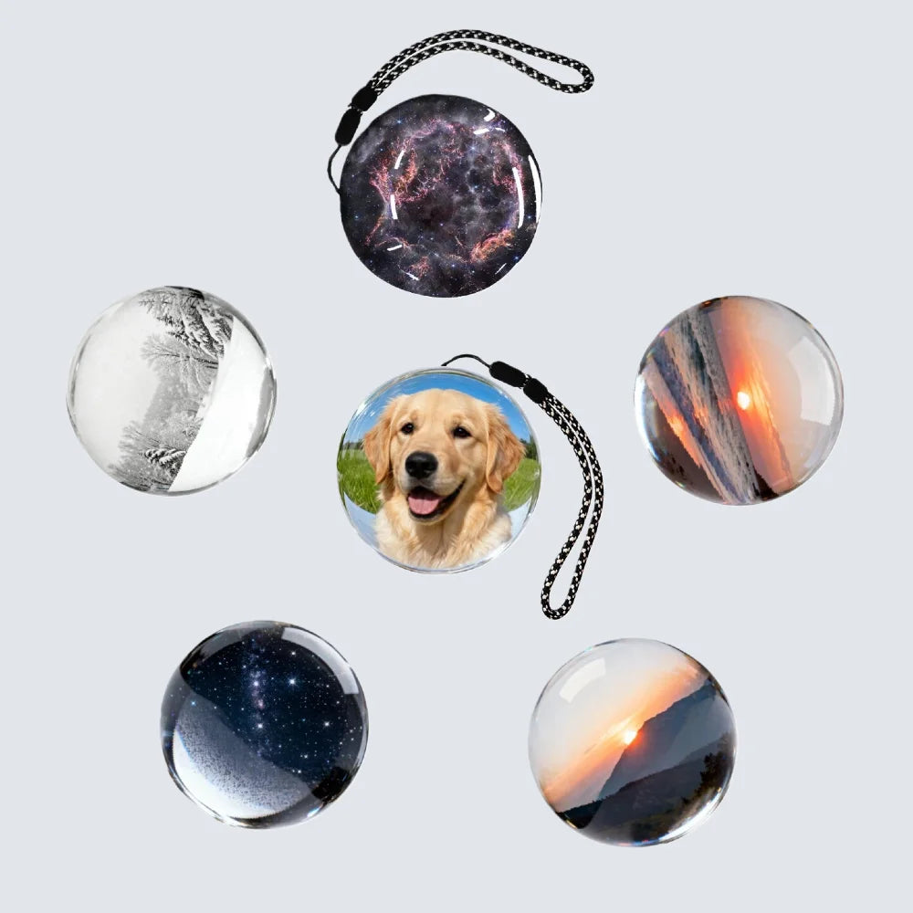 Christmas gift 2.76 inch Glass Ball Lamp 3D Video Crystal Ball Spherical Pixel Display Screen 4GB Videos Player for Gift